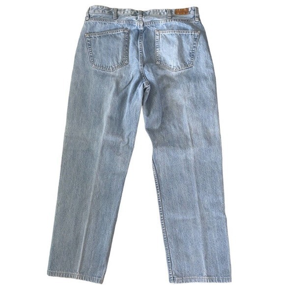 Lands' End Traditional Fit Straight Jeans Mens 36x29 Medium Blue Denim - Picture 2 of 8